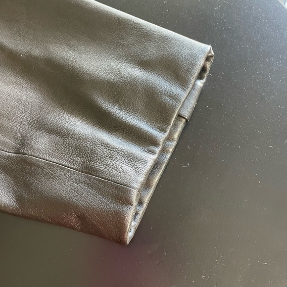 Black Genuine Lamb Leather Jacket Roundtree & Yorke Size XL -coat men lined - Picture 6 of 16